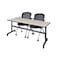Kobe Rectangle Tables > Nesting Tables > Kobe Flip Top Table & Chair Sets, 72 W, 24 L, 29 H, Maple MKFT7224PL23BK - alternate 1